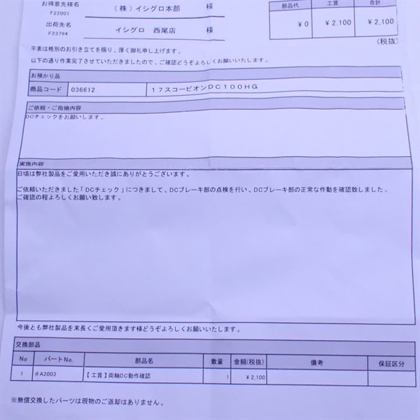 １７スコーピオンＤＣ１００ＨＧ